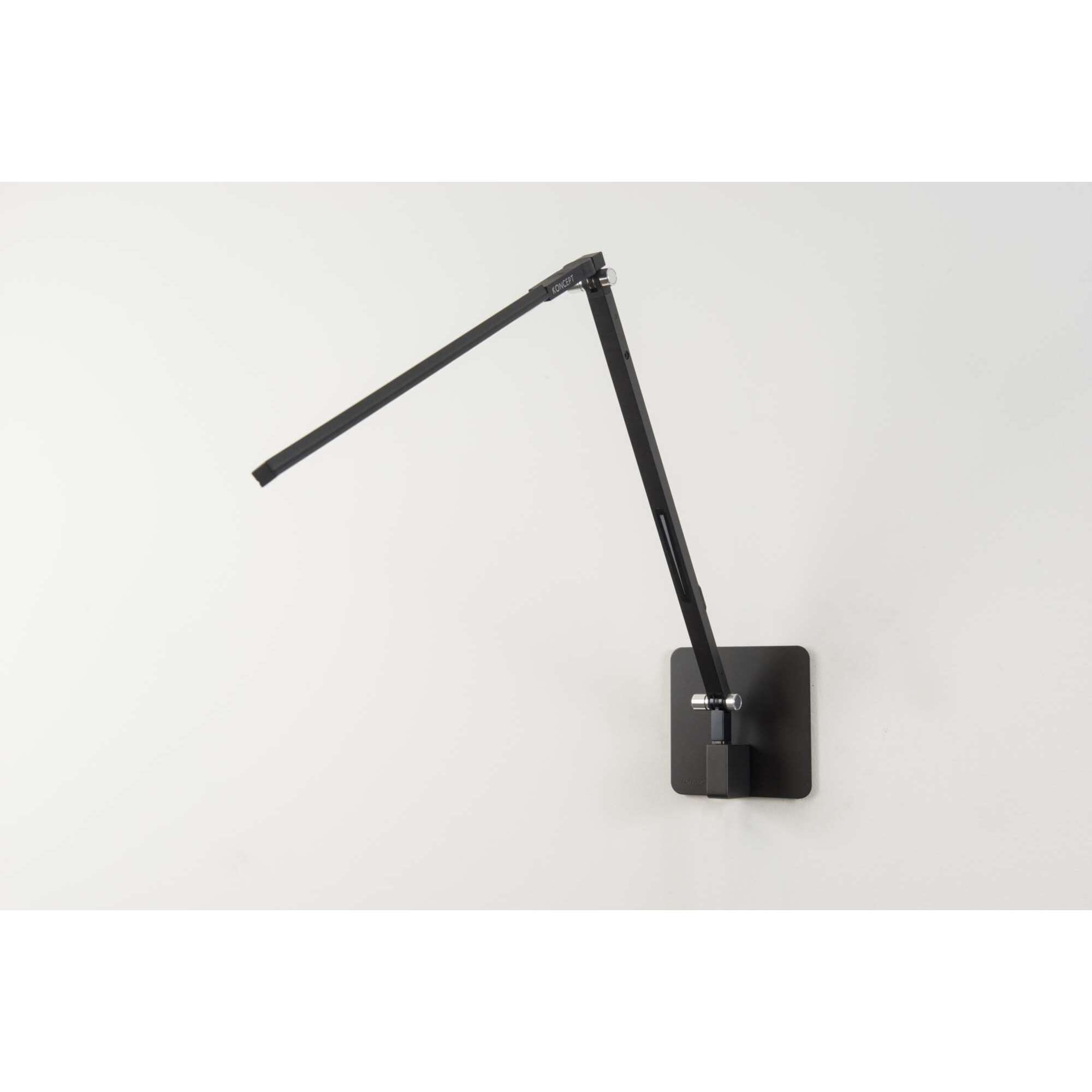 Z-Bar Solo LED 5 inch Metallic Black Wall Mount Desk Lamp Wall Light, Hardwire